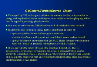 G4GeneralParticleSource Class: