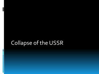 Collapse of the USSR