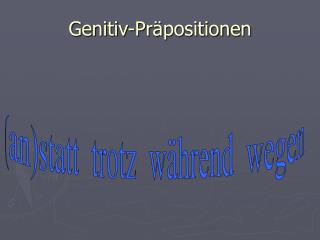 Genitiv-Präpositionen