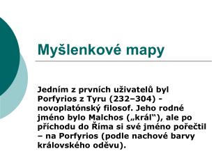 Myšlenkové mapy