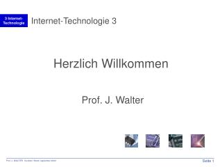 Internet-Technologie 3