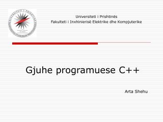 Gjuhe programuese C++
