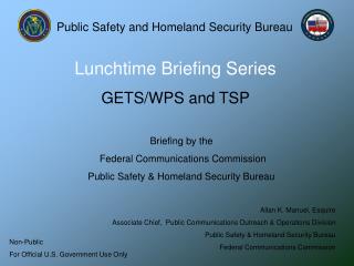 Allan K. Manuel, Esquire Associate Chief, Public Communications Outreach &amp; Operations Division