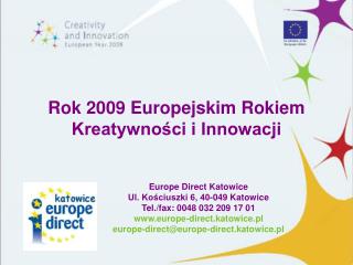Rok 2009 Europejskim Rokiem Kreatywności i Innowacji