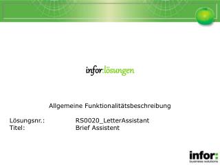Brief Assistent
