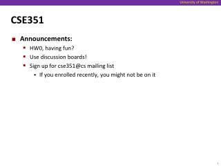 CSE351