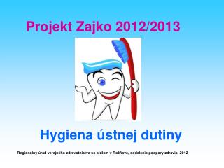 Projekt Zajko 2012/2013