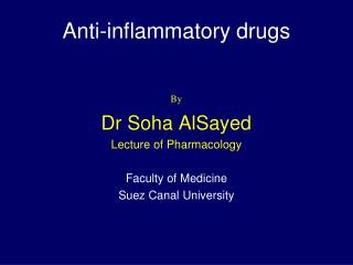 Anti-inflammatory drugs