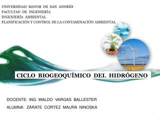 CICLO BIOGEOQUÍMICO DEL HIDRÓGENO