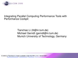 Integrating Parallel Computing Performance Tools with Performance Cockpit
