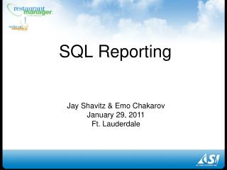 SQL Reporting