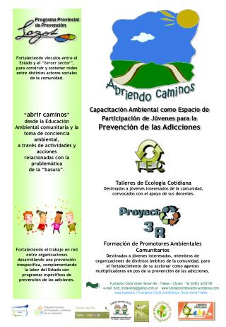 Fundación Onda Verde Brown 56 – Trelew – Chubut Tel (0280) 4433709