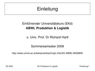 Einleitung