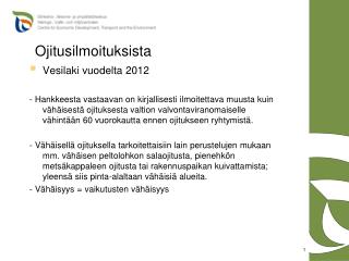 Ojitusilmoituksista