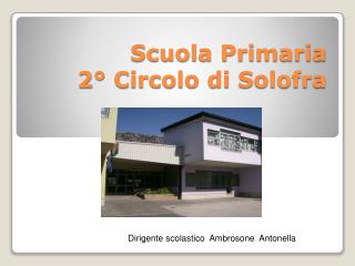 Scuola Primaria 2° Circolo di Solofra