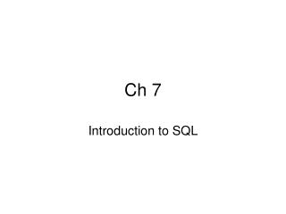 Ch 7