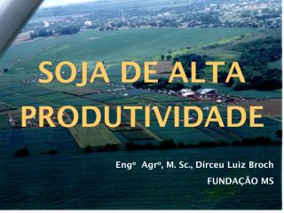 SOJA DE ALTA PRODUTIVIDADE