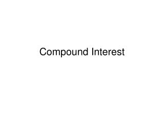 Compound Interest