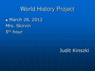World History Project