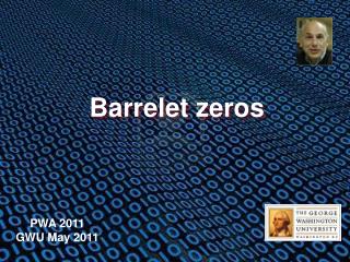 Barrelet zeros
