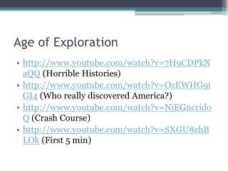 Age of Exploration