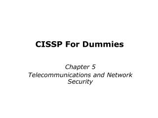 CISSP For Dummies