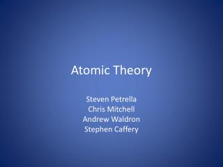 Atomic Theory