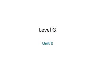 Level G