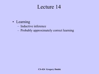 Lecture 14