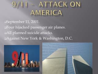9/11 – attack on America