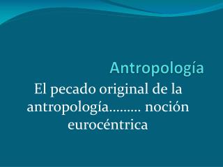 Antropología