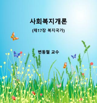 사회복지개론 ( 제 17 장 복지국가 ) 변동철 교수
