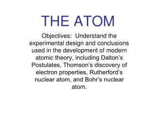 THE ATOM