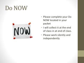 Do NOW