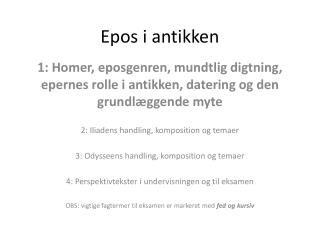 Epos i antikken