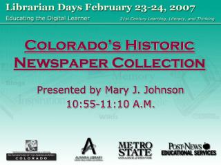 Colorado’s Historic Newspaper Collection