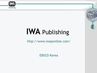 IWA Publishing