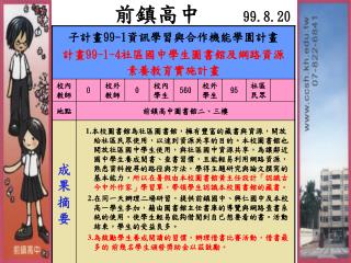 前鎮高中 99.8.20