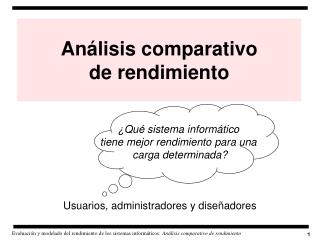 Análisis comparativo de rendimiento