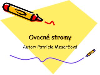 Ovocné stromy