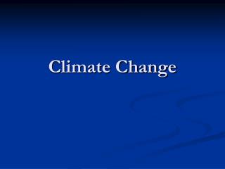 Climate Change