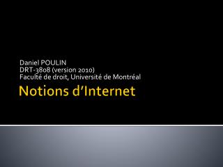 Notions d’Internet