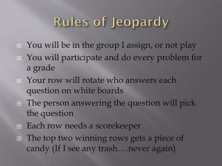 Rules of Jeopardy
