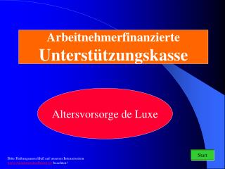 Arbeitnehmerfinanzierte Unterstützungskasse