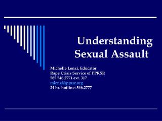 Understanding Sexual Assault