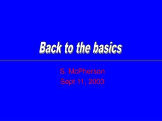 S. McPherson Sept 11, 2003