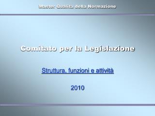 Comitato per la Legislazione