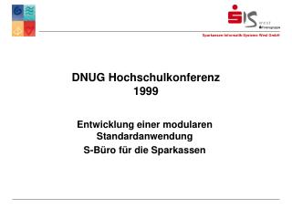 DNUG Hochschulkonferenz 1999