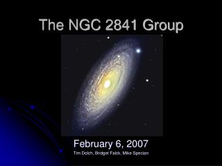 The NGC 2841 Group