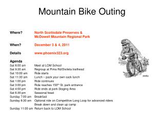 Mountain Bike Outing